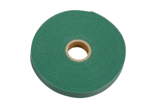 RS PRO Hook & Loop Tape, Reuseable, 10m x 20 mm, Green Nylon, Pk-1