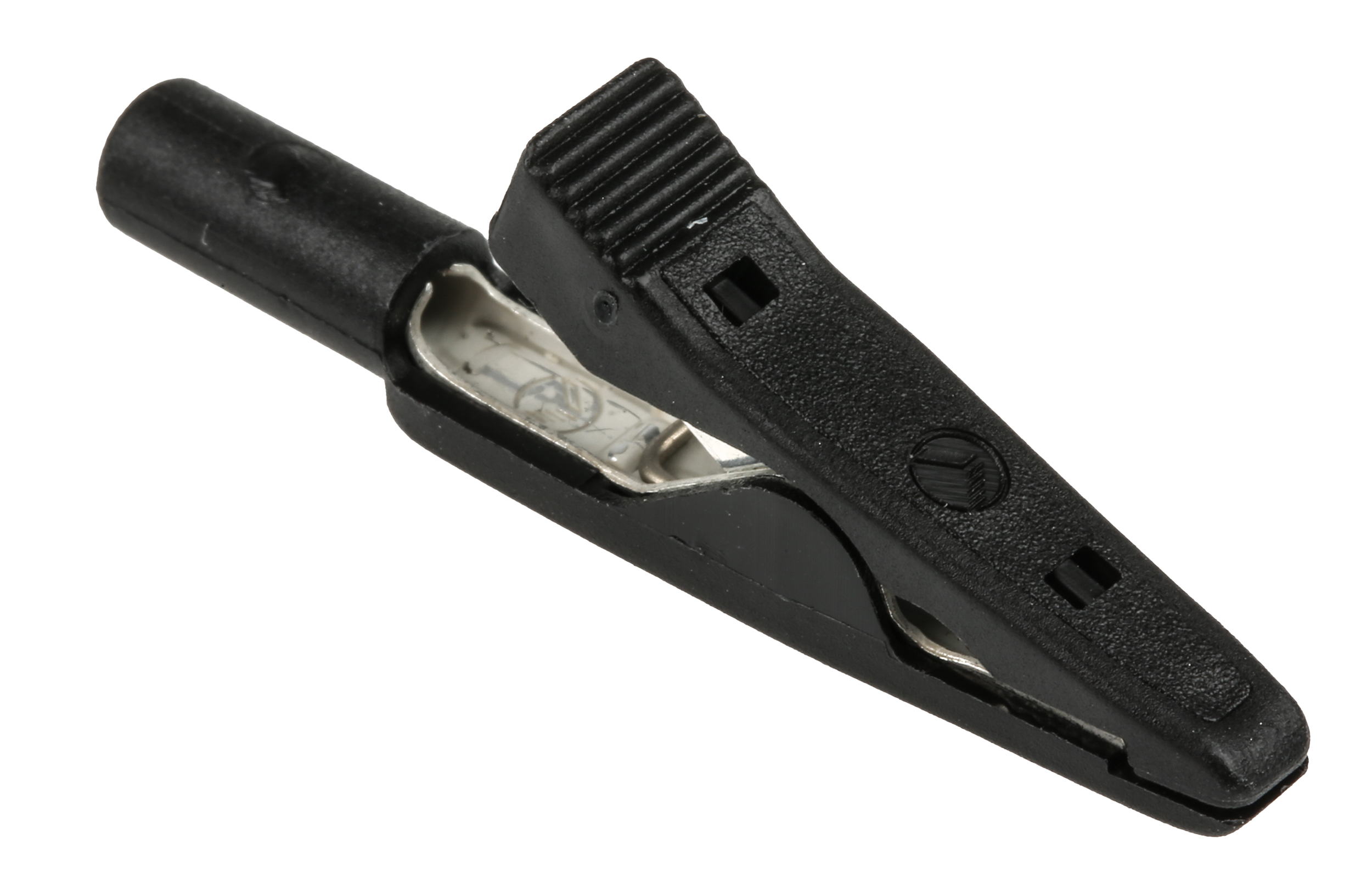 Hirschmann Test & Measurement Crocodile Clip 2 mm Connection, Brass, Bronze Contact, 8A, Black