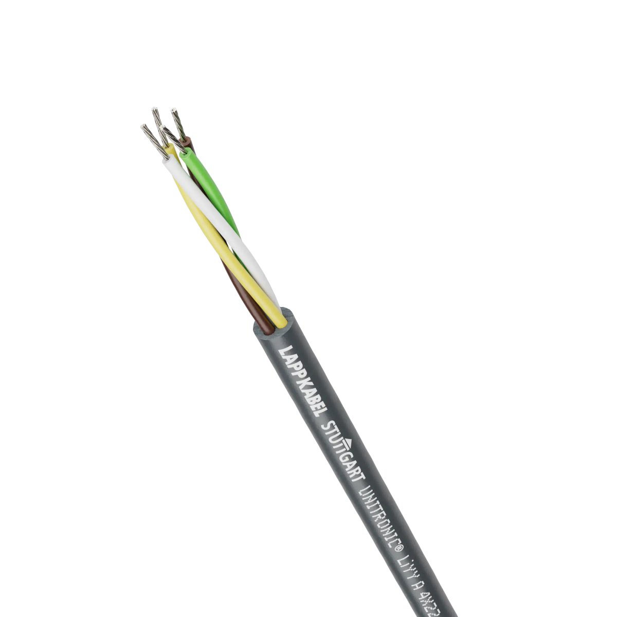 Lapp UNITRONIC Series Data Cable, 5 Cores, 0.34 mm², Unscreened, 22 AWG, Unshielded Shield, Unitronic LiYY Cable