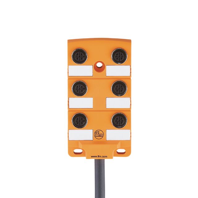 ifm electronic EBC Series Sensor Box, M12, 5m cable, 6 port