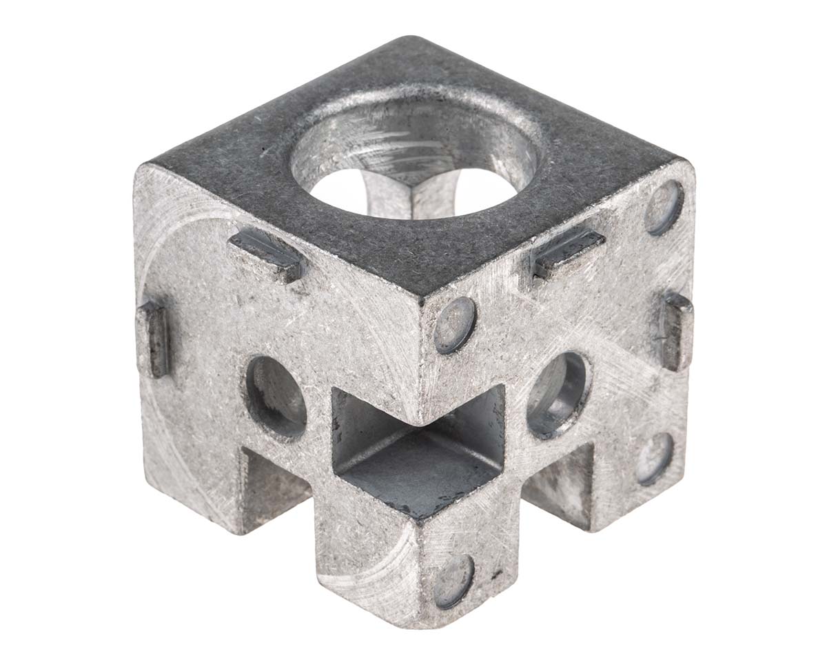RS PRO Cube Connector, Connecting Component, Strut Profile 40 mm, Groove Size 8mm