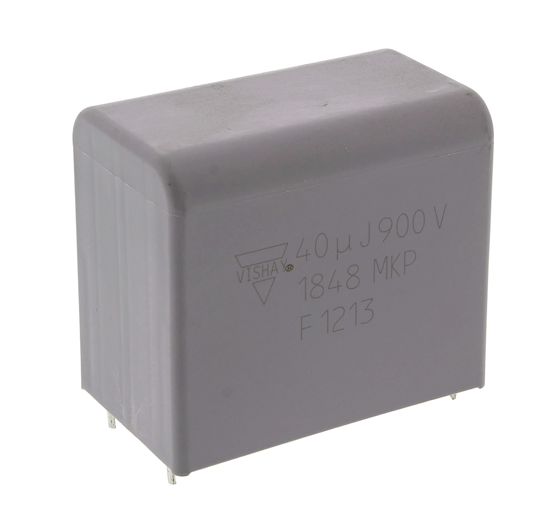 Vishay MKP1848 Polypropylene Film Capacitor, 900V dc, ±5%, 40μF, Through Hole