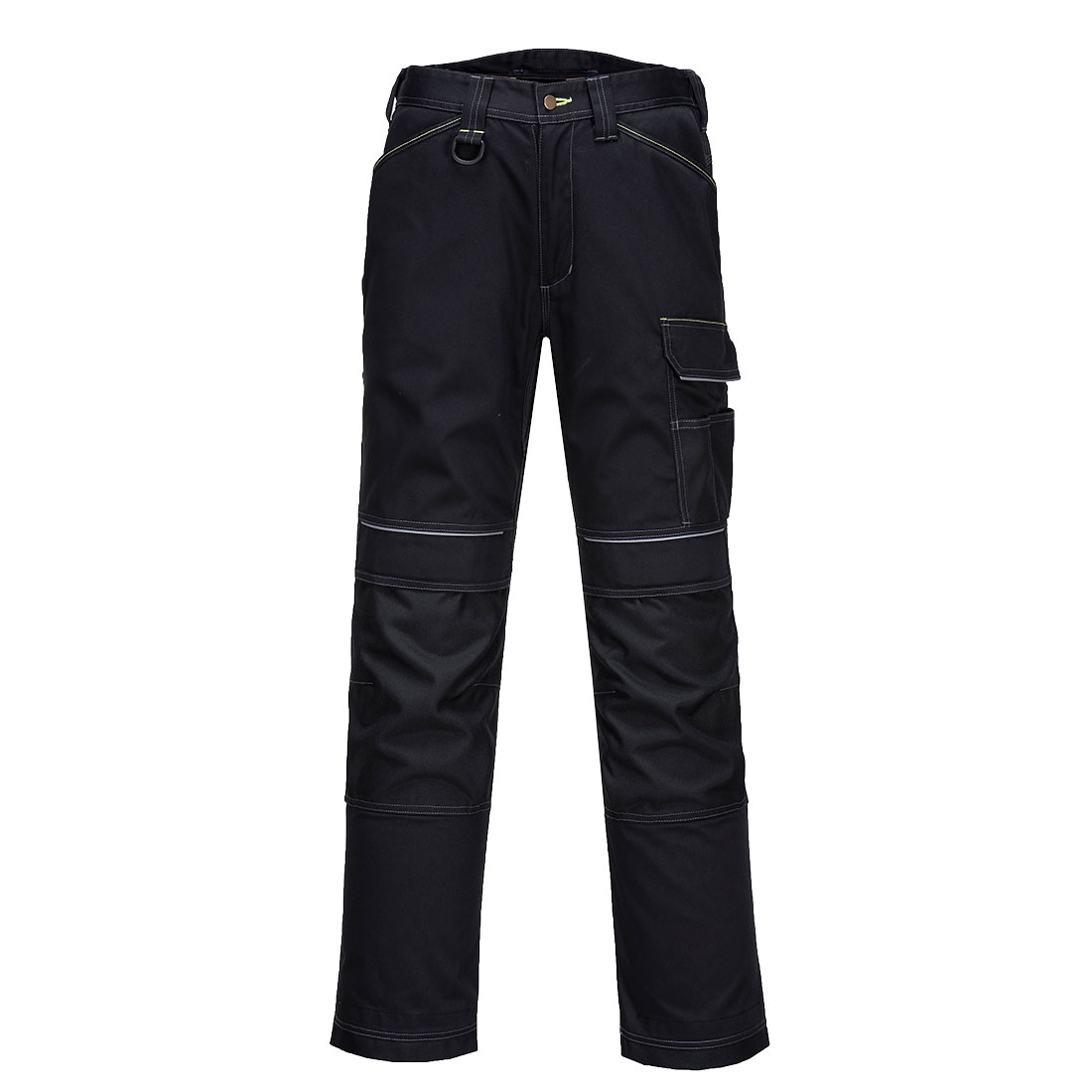 Portwest PW3 Unisex's Black 35% Cotton, 65% Polyester (Titanmill Plus), Size 48 Waist Size 61.5 cm W