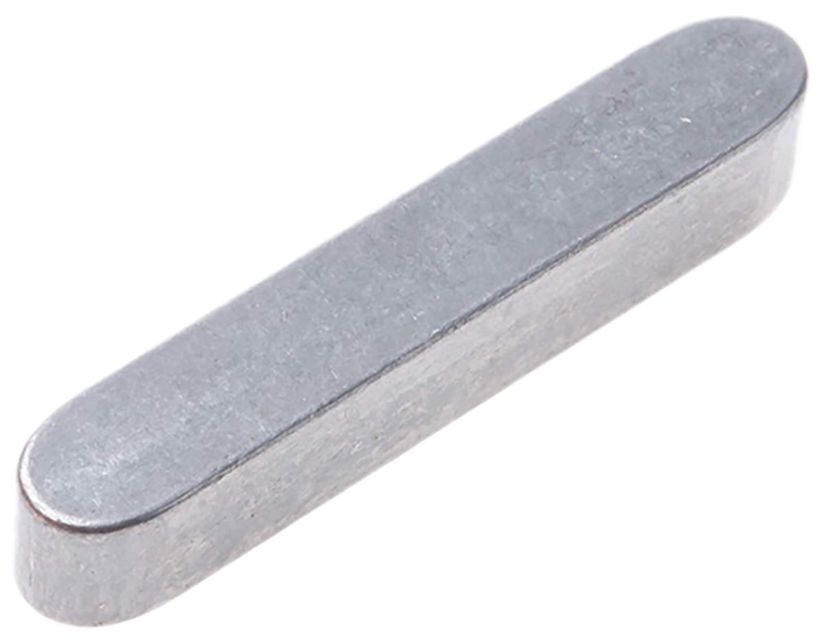RS PRO 35 x 6 x 6mm Steel Feather Key