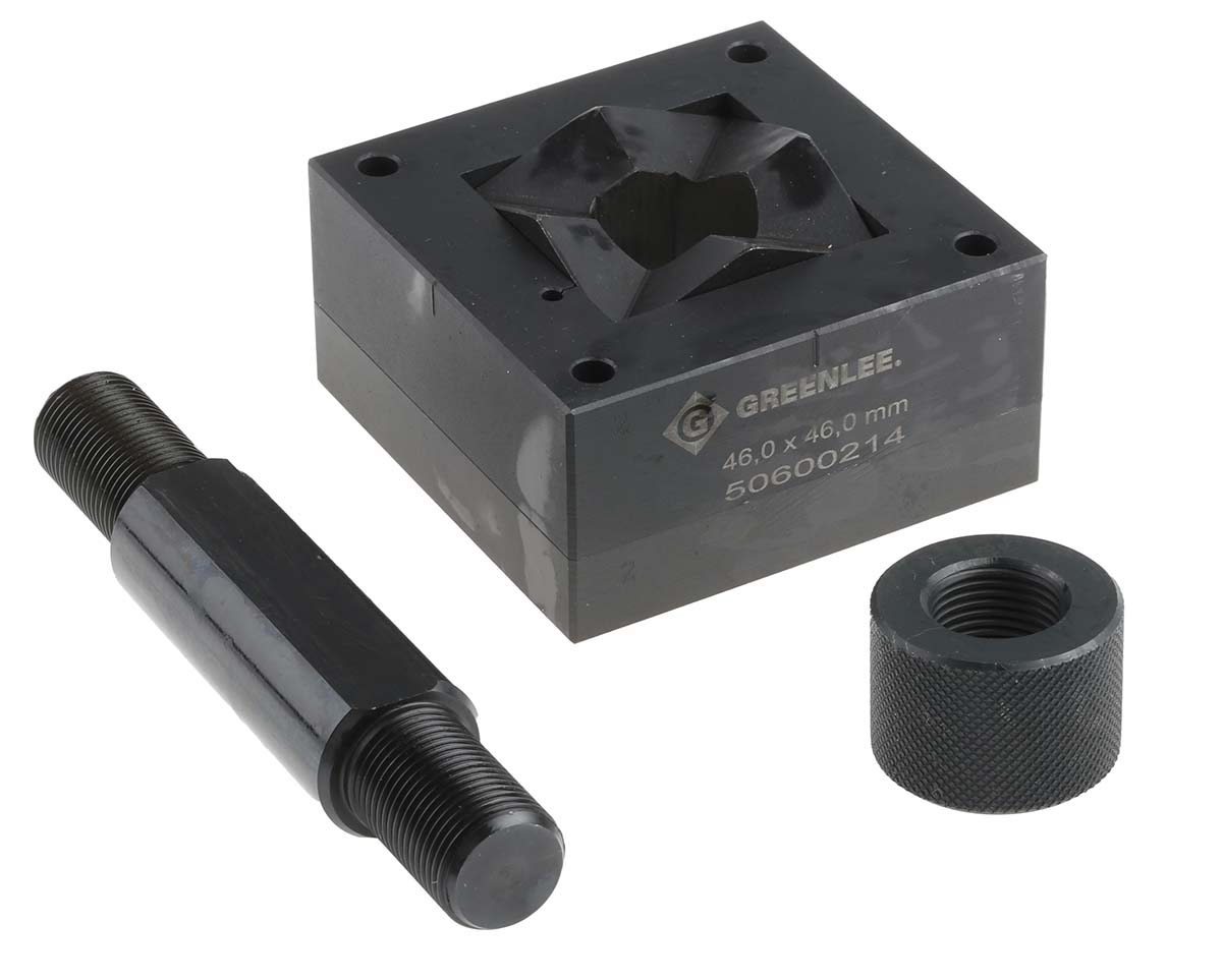 Greenlee Punch and Die Tool, 46 x 46mm, Square, Hydraulic Operation