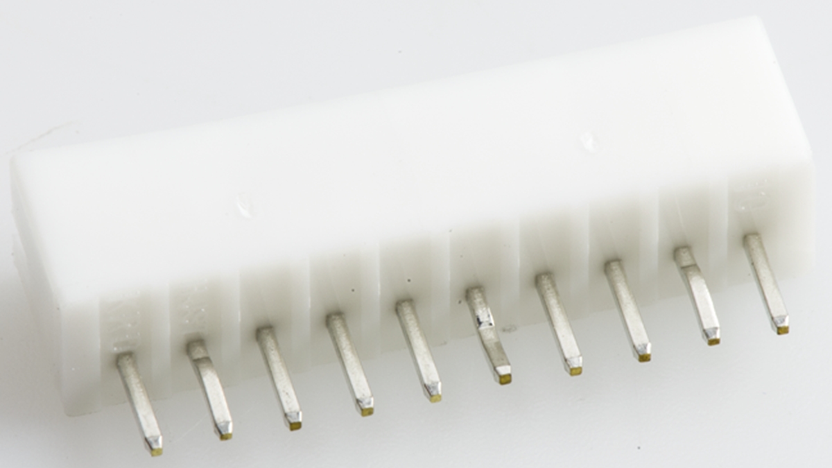 JST PH Series Straight Through Hole PCB Header, 10 Contact(s), 2 mm Pitch, 1 Row, Shrouded