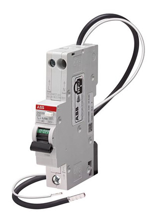 ABB RCBO, 25A Current Rating, 1P+N Poles, 30mA Trip Sensitivity, Type C, System Pro M Compact Range