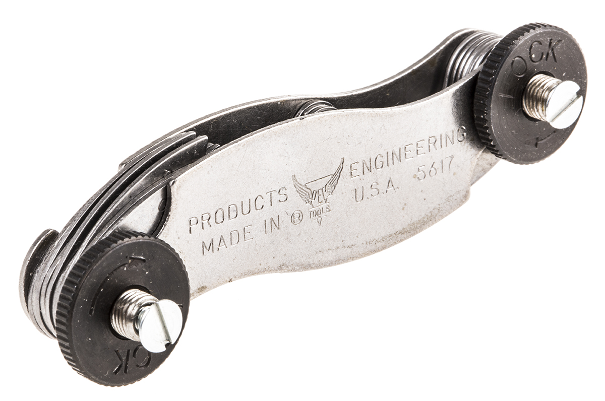 RS PRO, 18 Blades Thread Pitch Gauge, Metric thread type