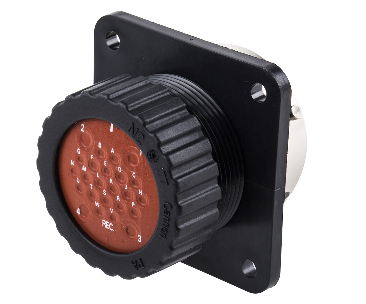 ITT Cannon Circular Connector, 24 Contacts, Panel, Standard Connector, Socket, Female, IP67, Trident Neptune Series