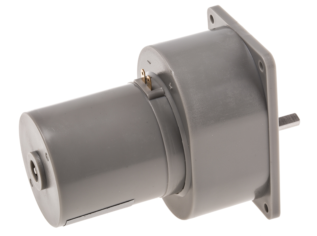 Philips Geared DC Geared Motor, 5 W, 12 V dc, 30 Ncm, 60 rpm, 4mm Shaft Diameter