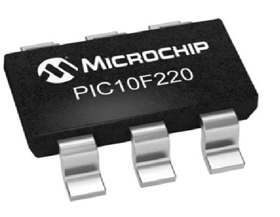 Microchip PIC10F220T-E/OT, 8 bit PIC, PIC10F220 Microcontroller, 8 MHz, 3072bit FLASH, 6-Pin SOT-23