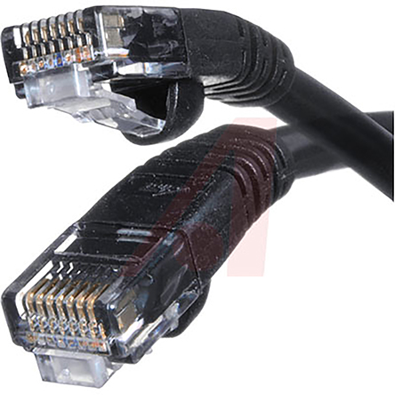 Cinch73, 2.1m Cat5e, Black RJ45 to Male RJ45 Male, U/UTP Unshielded, Terminated PVC Sheath