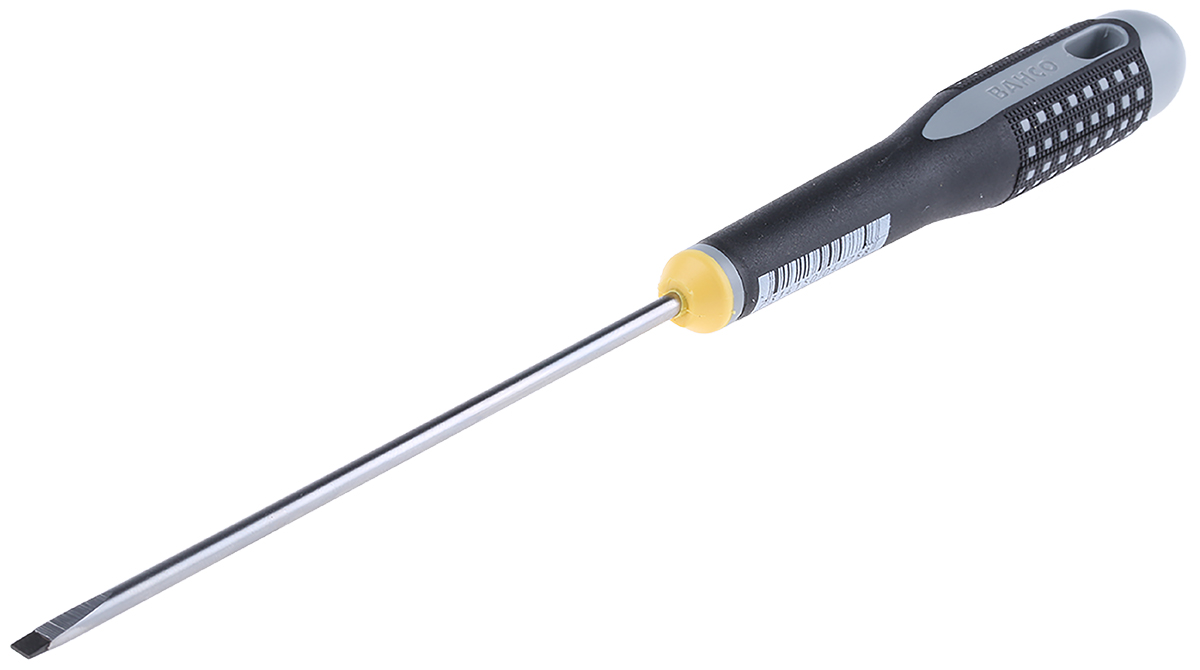 Bahco Slotted  Screwdriver, 3.5 x 0.6 mm Tip, 125 mm Blade, 228 Overall
