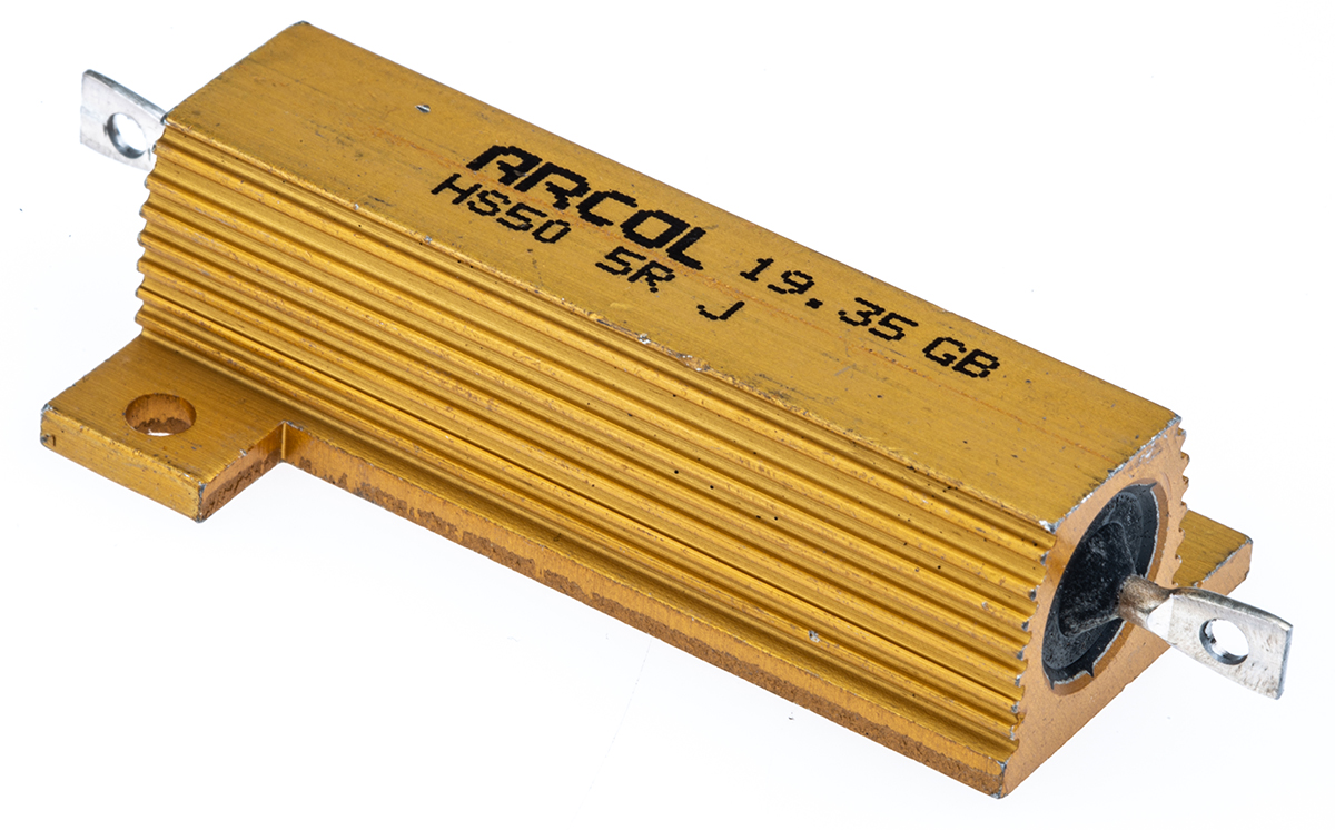 Arcol, 5Ω 50W Wire Wound Chassis Mount Resistor HS50 5R J ±5%