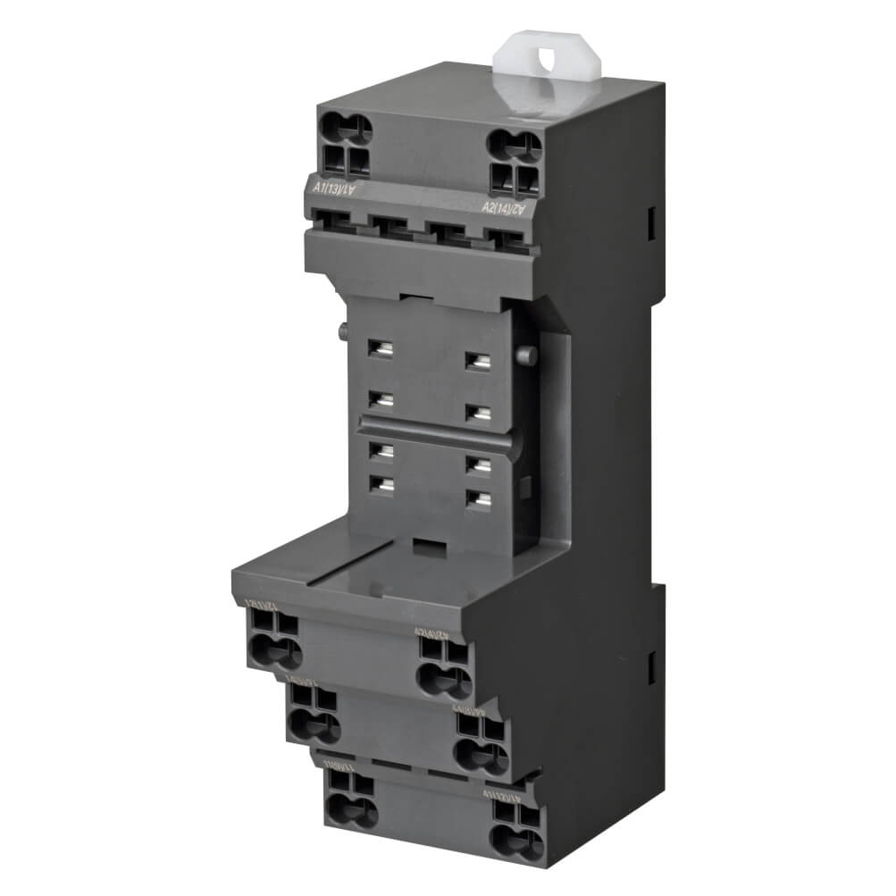 Omron MY2 8 Pin 250V ac DIN Rail Relay Socket, for use with H3Y Series Timer, H3YN Series Timer