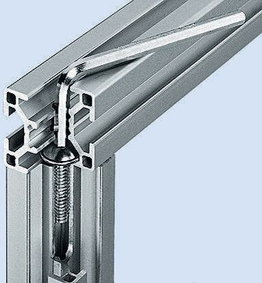 Bosch Rexroth S8 Bolt Connector, Connecting Component, Strut Profile 30 mm, Groove Size 8mm