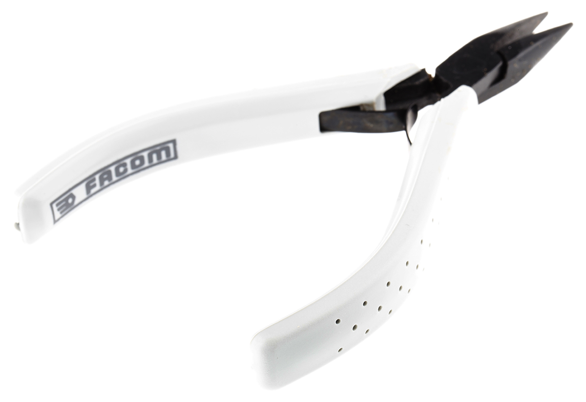 Facom Round Nose Pliers, 120 mm Overall, 26mm Jaw