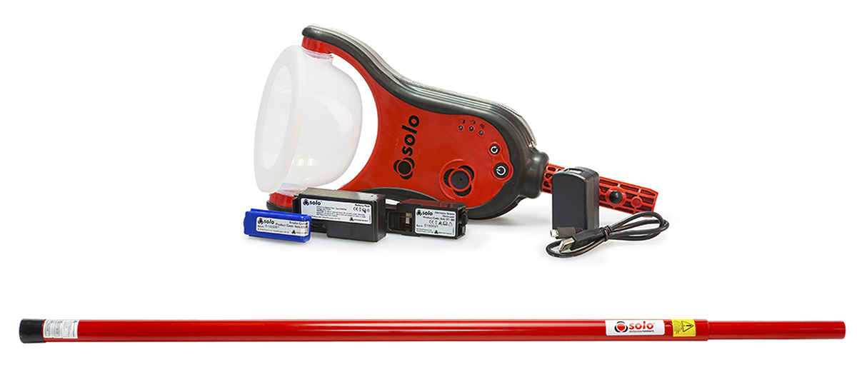 No Climb Solo Series Smoke Detector Test Kit, 4m Reach, Battery-Powered, Cordless