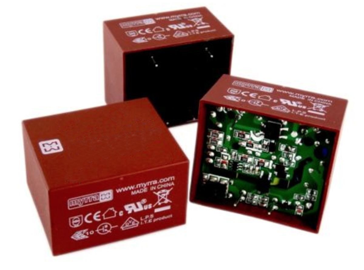 Myrra 24V dc 1 Output Through Hole PCB Transformer, 7.5W