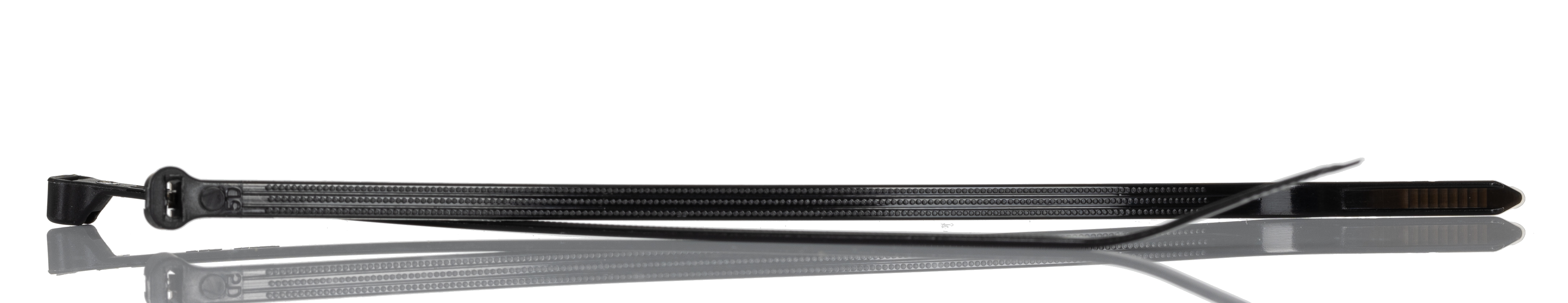 Thomas & Betts Cable Ties, 139.7mm x 3.6 mm, Black Nylon, Pk-1000