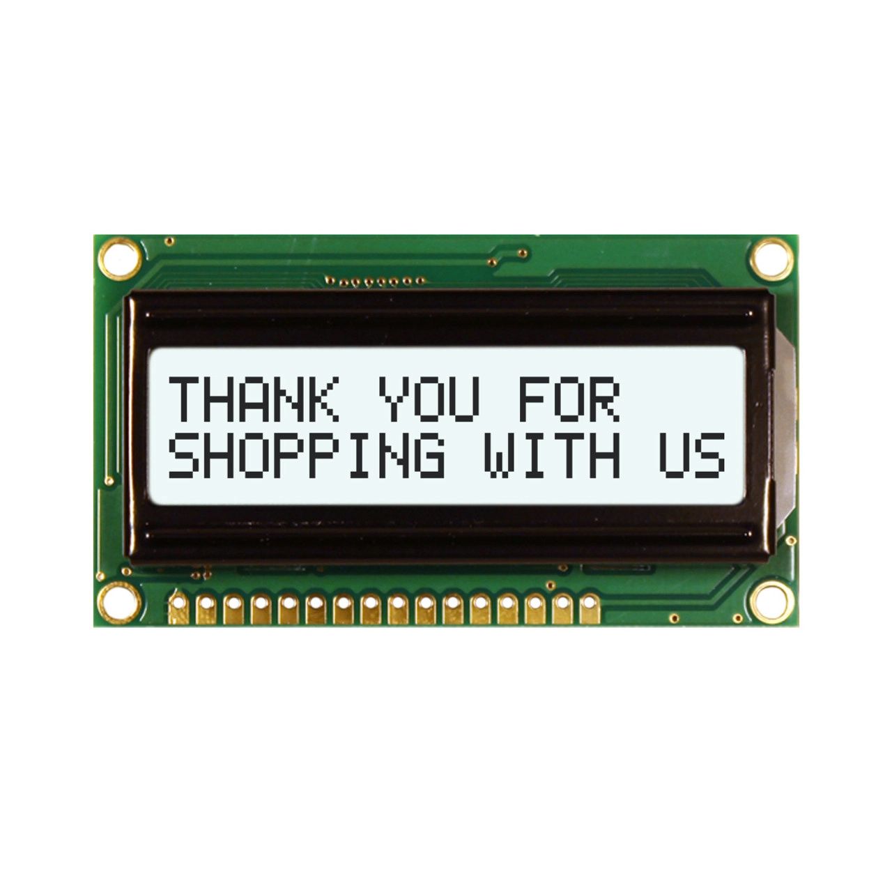 NEWHAVEN DISPLAY INTERNATIONAL NHD-0216HZ-FSW-FBW-33V3C NHD Alphanumeric LCD Display, White on White, 2 Rows by 16