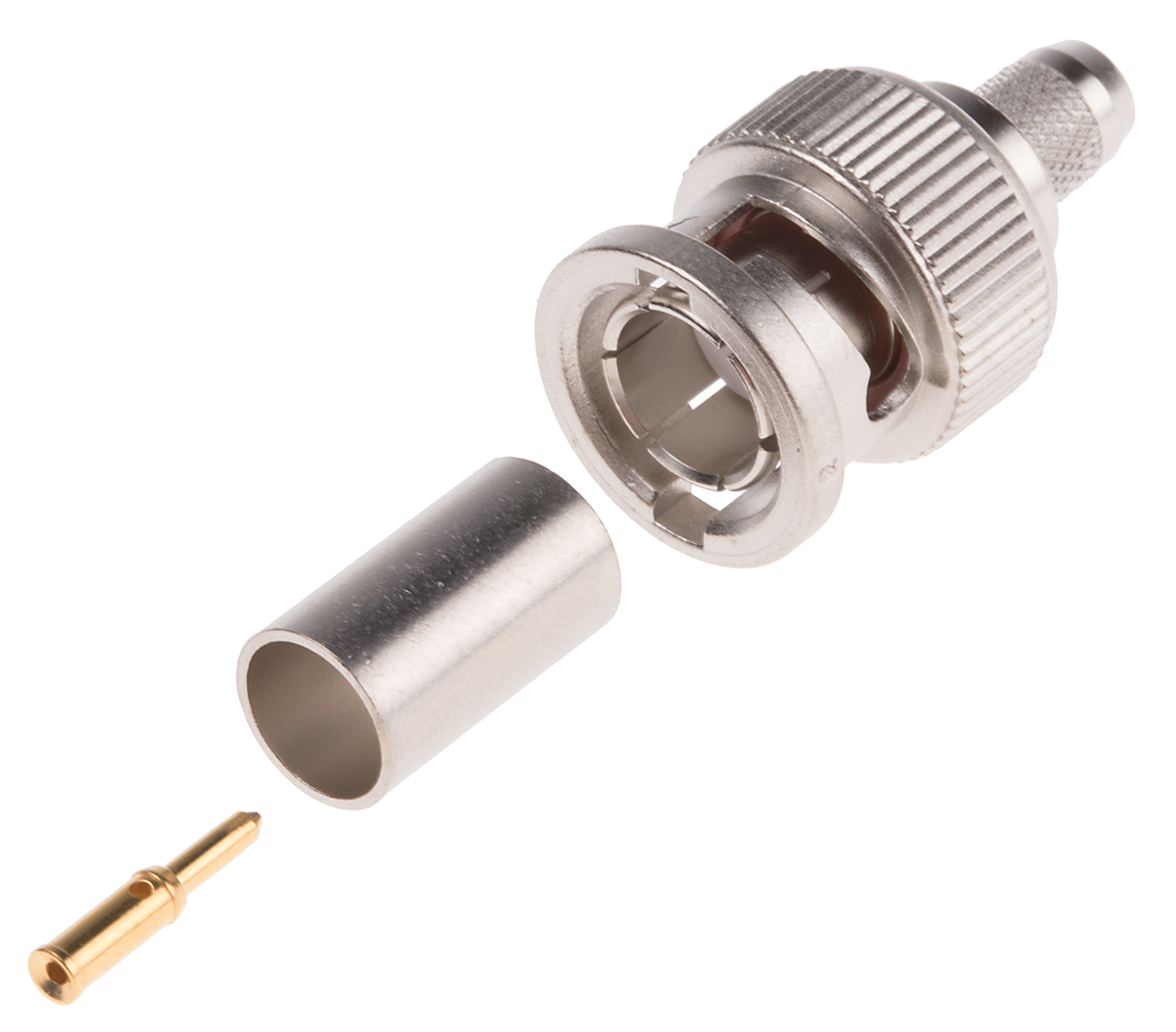 Telegartner, Plug Cable Mount BNC Connector, 75Ω, Crimp Termination, Straight Body