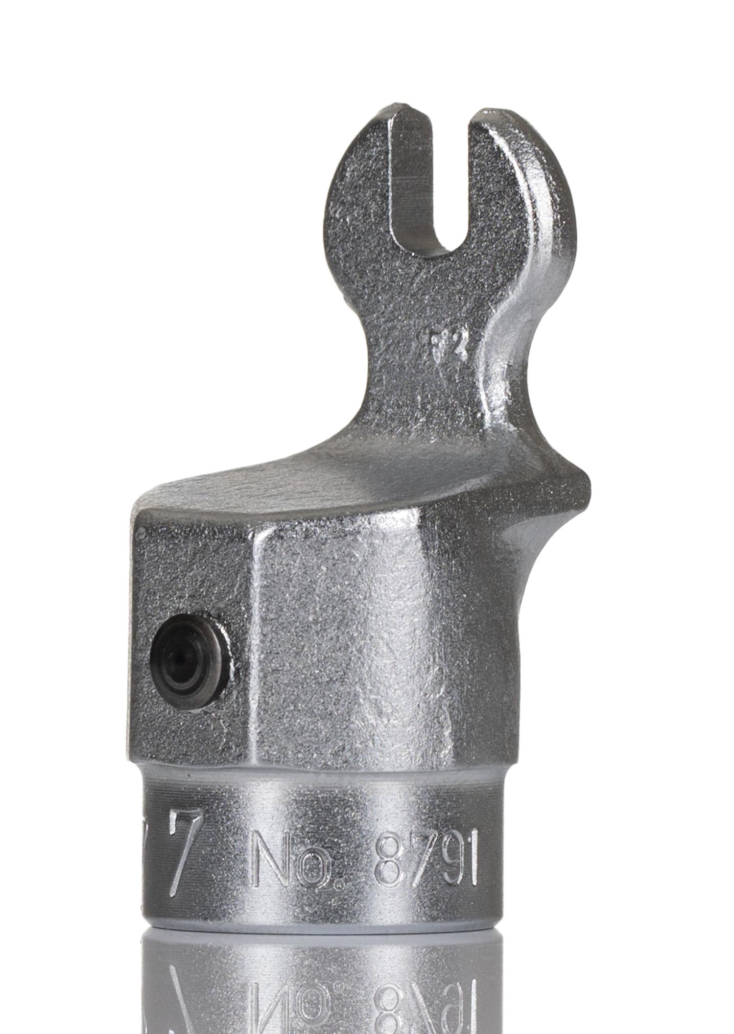 Gedore 8791 Series Spanner Spanner Head, 7 mm, Chrome Finish