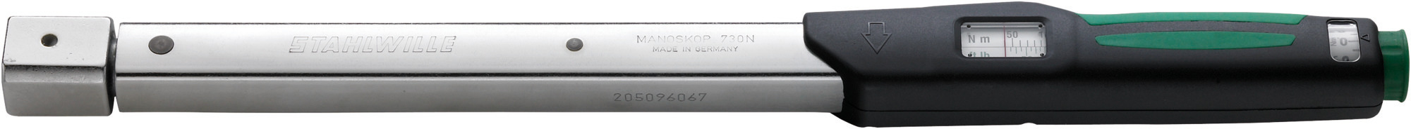 STAHLWILLE 730Na/20 Click Torque Wrench, 350 to 1800lb/in, Rectangular Drive, 14 x 18mm Insert