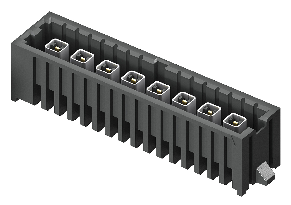 Samtec IP5 Series Straight Through Hole PCB Header, 8 Contact(s), 4 mm Pitch, 1 Row, Shrouded