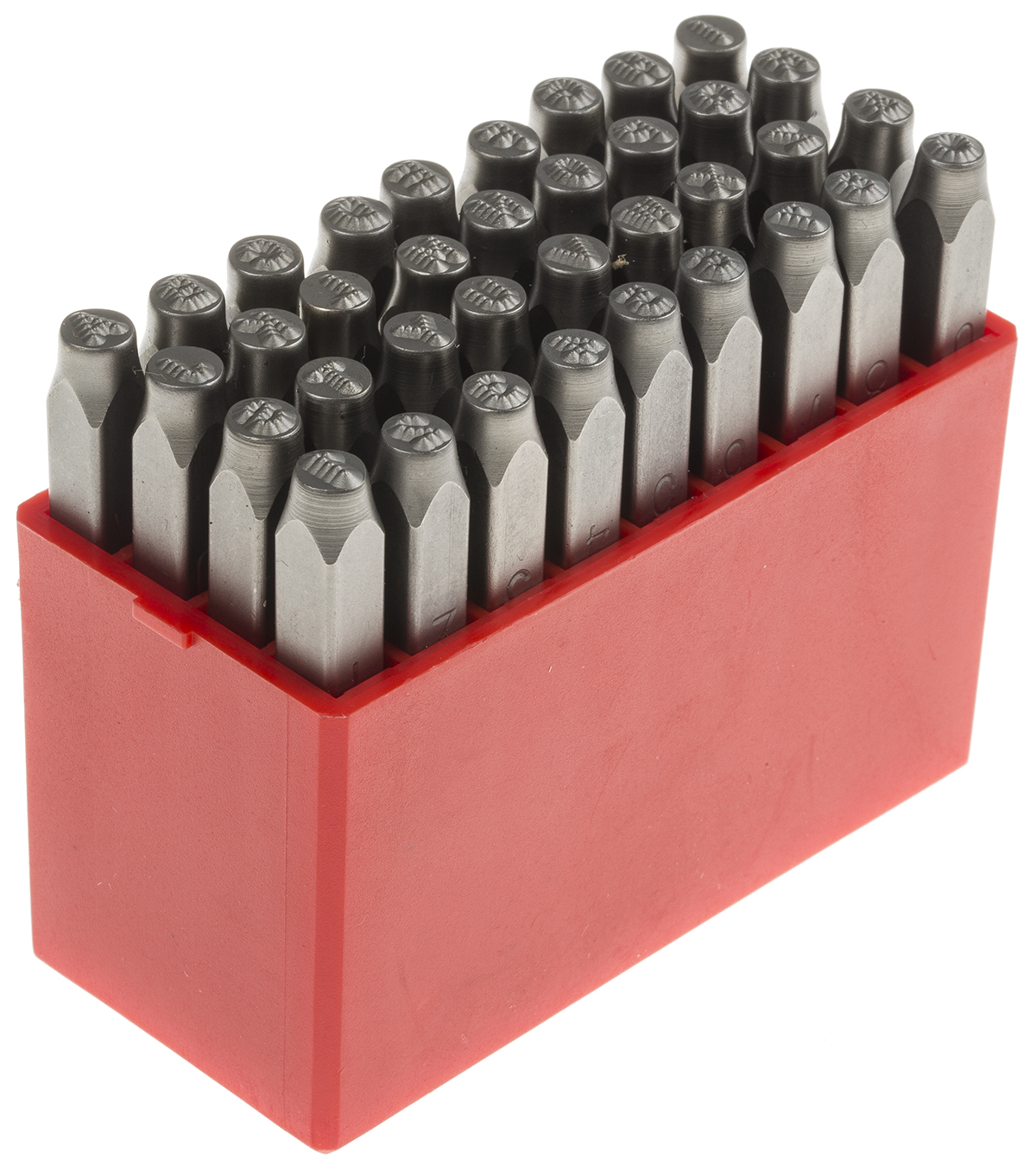 RS PRO 3mm x 36 Piece Engraving Letter Punch Set, (27 Pieces x Capital A → Z English Letter Dot Steel Stamp, 9