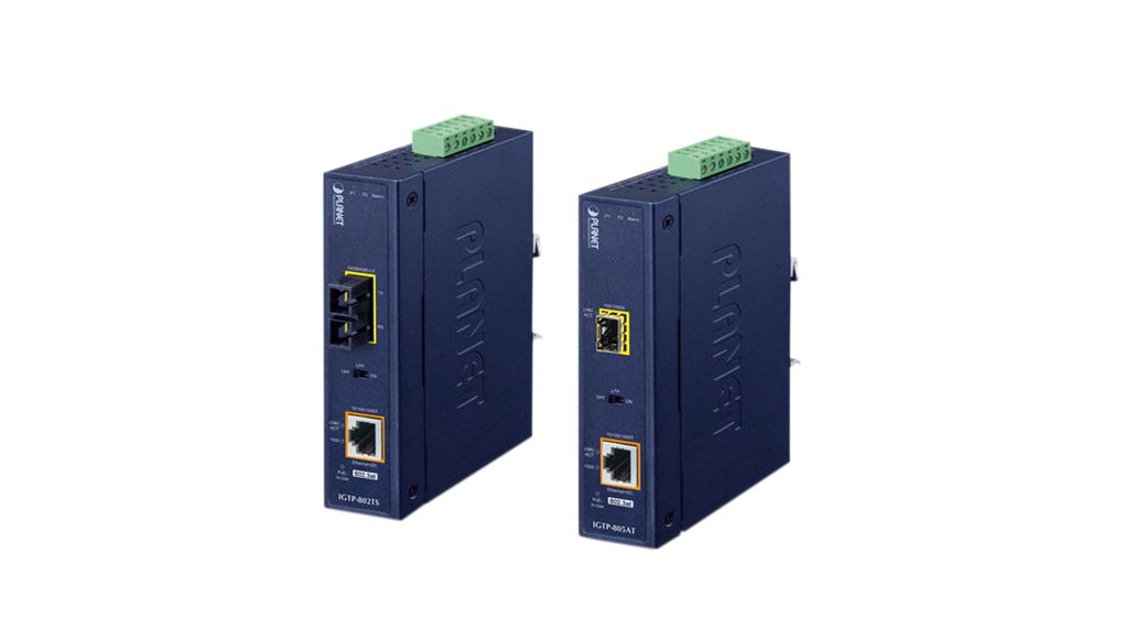 Planet SC Ethernet Media Converter, Multi Mode, 10/100 Mbit/s, 1000 Mbit/s 20km
