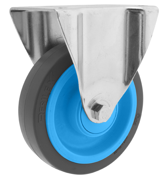 Guitel Hervieu Fixed Castor Wheel, 350kg Capacity, 160mm Wheel