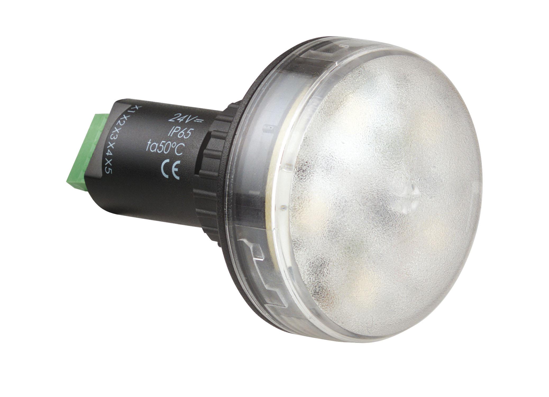 Werma 239 Series Blue, Green, Red, White, Yellow Continuous lighting Beacon, 24 V, Built-in Mounting, LED Bulb, IP65