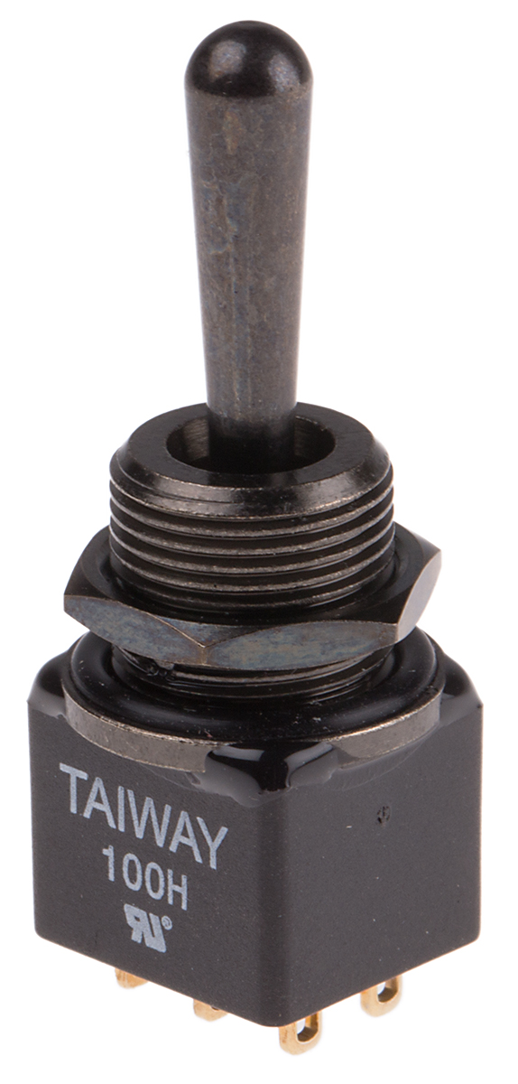 RS PRO Toggle Switch, PCB Mount, (On)-On-(On), DPDT, Solder Terminal