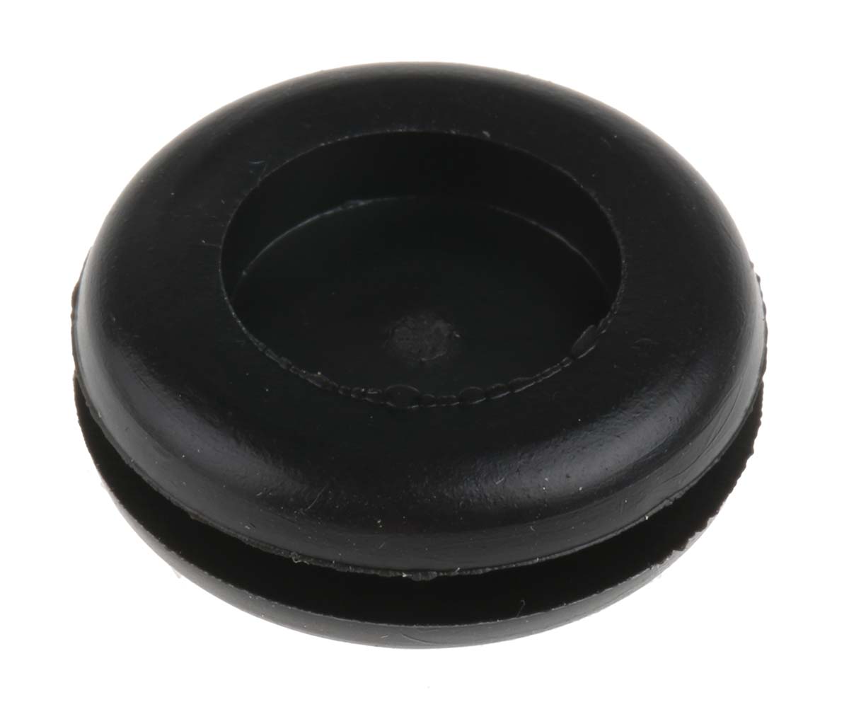 Essentra DG Black PVC 16mm Cable Grommet for Maximum of 12.5mm Cable Dia. DG-19427