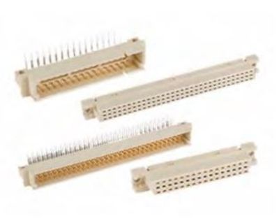 Amphenol Communications Solutions DIN 41612 64 Way 2.54mm Pitch, Type C, 2 Row, Vertical DIN 41612 Connector Receptacle