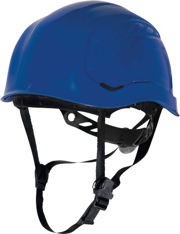 Delta Plus GRANITE PEAK Blue Safety Helmet with Chin Strap, Adjustable
