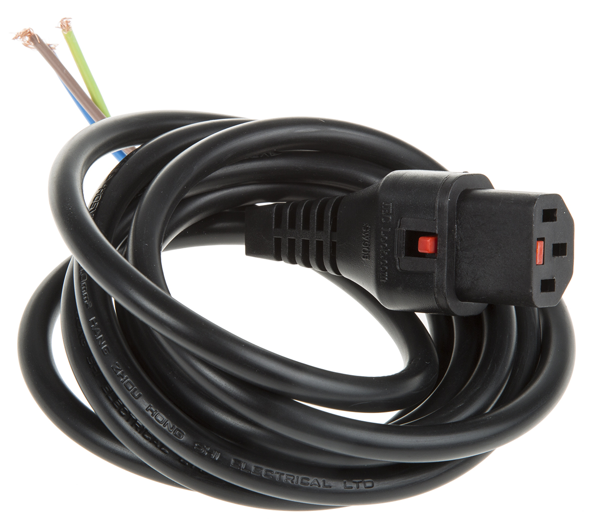 Schaffner IEC C13 Socket to Unterminated Power Cord