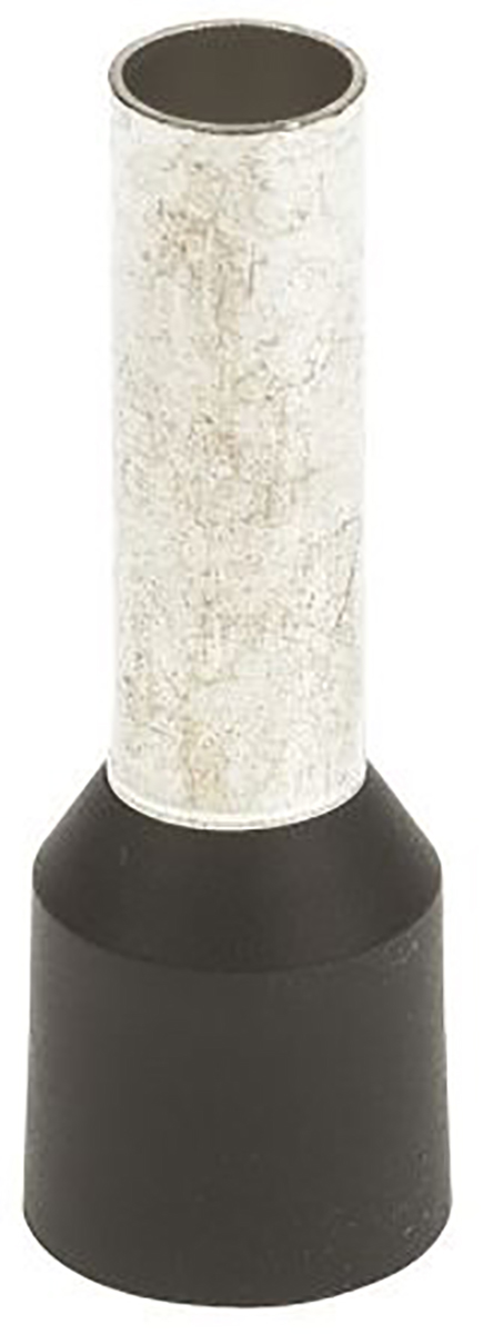 JST, FWE Insulated Crimp Bootlace Ferrule, 16mm Pin Length, 7.3mm Pin Diameter, 25mm² Wire Size, Black