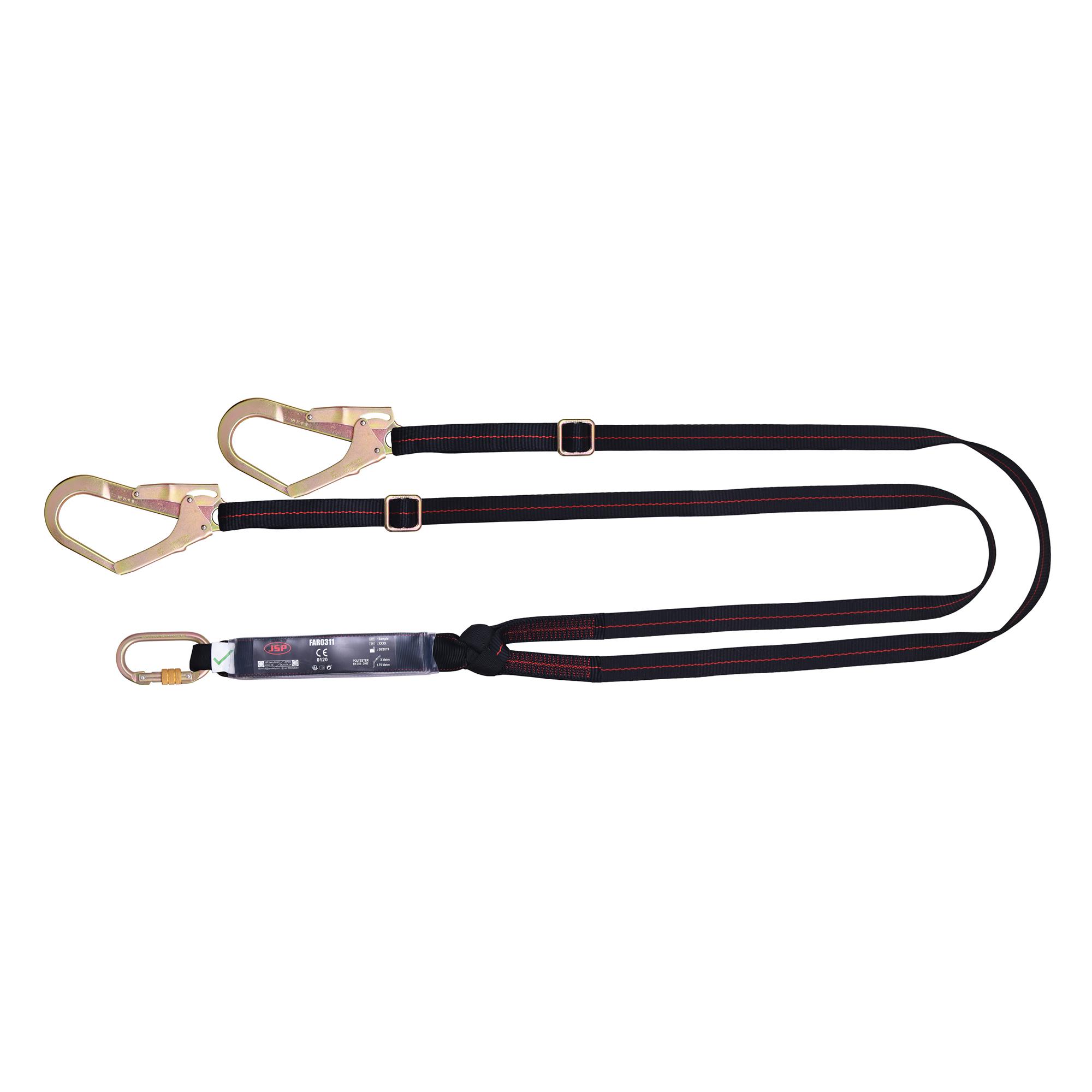 JSP 2m Fall Arrest Fall Arrest Lanyard Screw Karabiner Twin