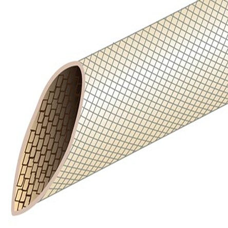 Alpha Wire Braided Fibreglass Natural Cable Sleeve, 0.278in Diameter, 100ft Length, FIT Wire Management Series