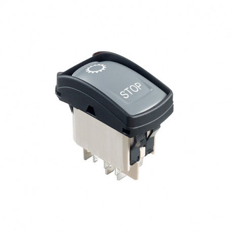 APEM Illuminated DPDT, Latching Mom-Off Rocker Switch Panel
