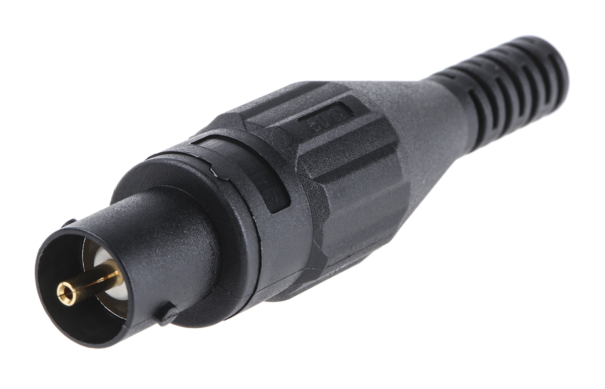 Staubli, Jack Cable Mount BNC Connector, Crimp Termination, Straight Body