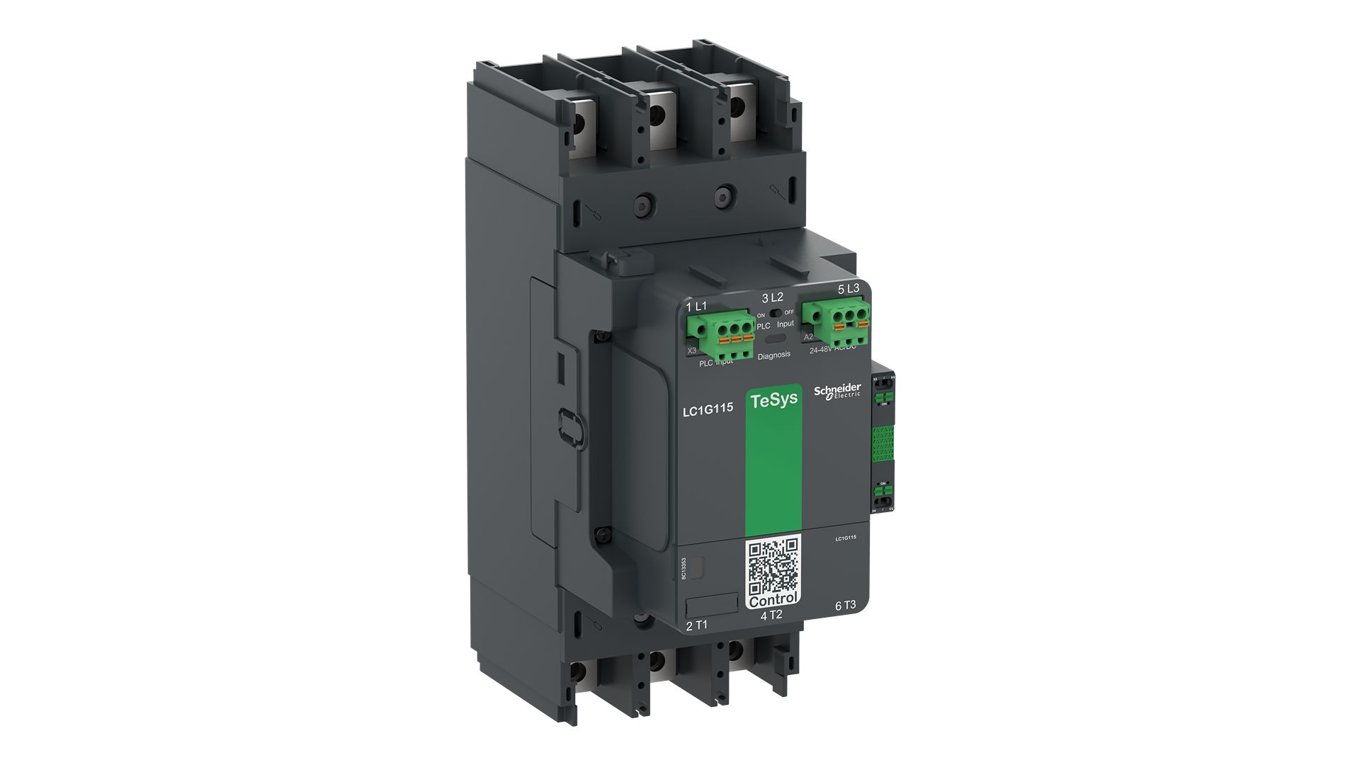 Schneider Electric LC1G Contactor, 24/48 V ac/dc Coil, 3-Pole, 275 A, 90 kW 48 V, 3 NO, 1000V