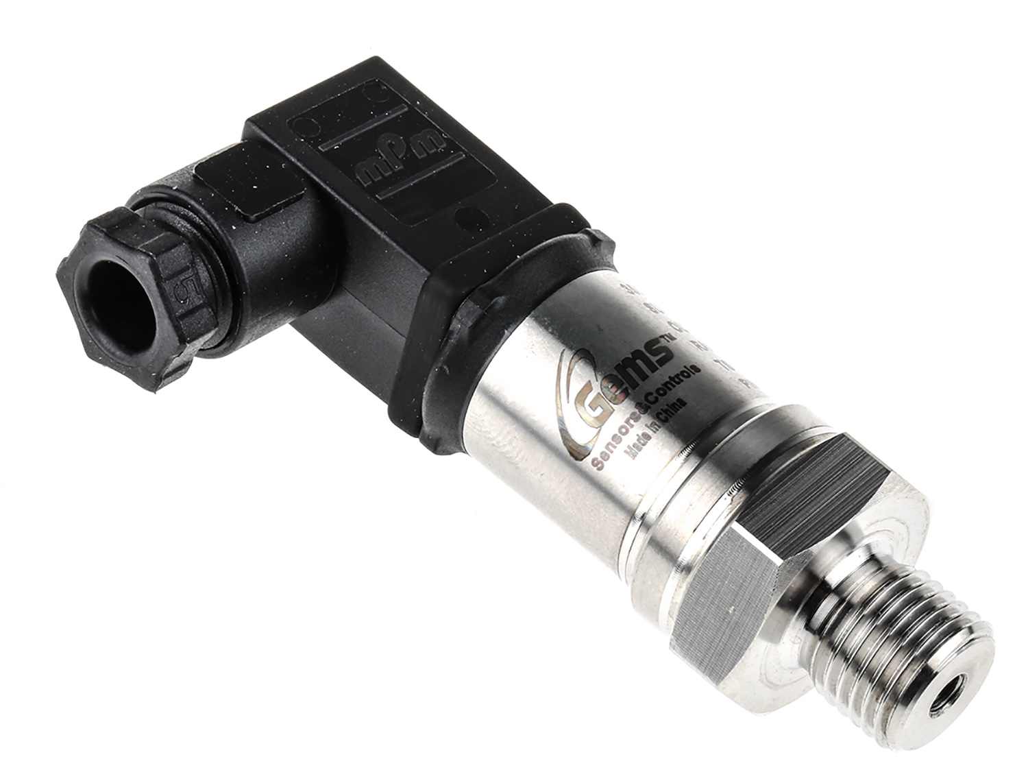 Gems Sensors Pressure Sensor, 4bar Max, Current Output, Absolute Reading