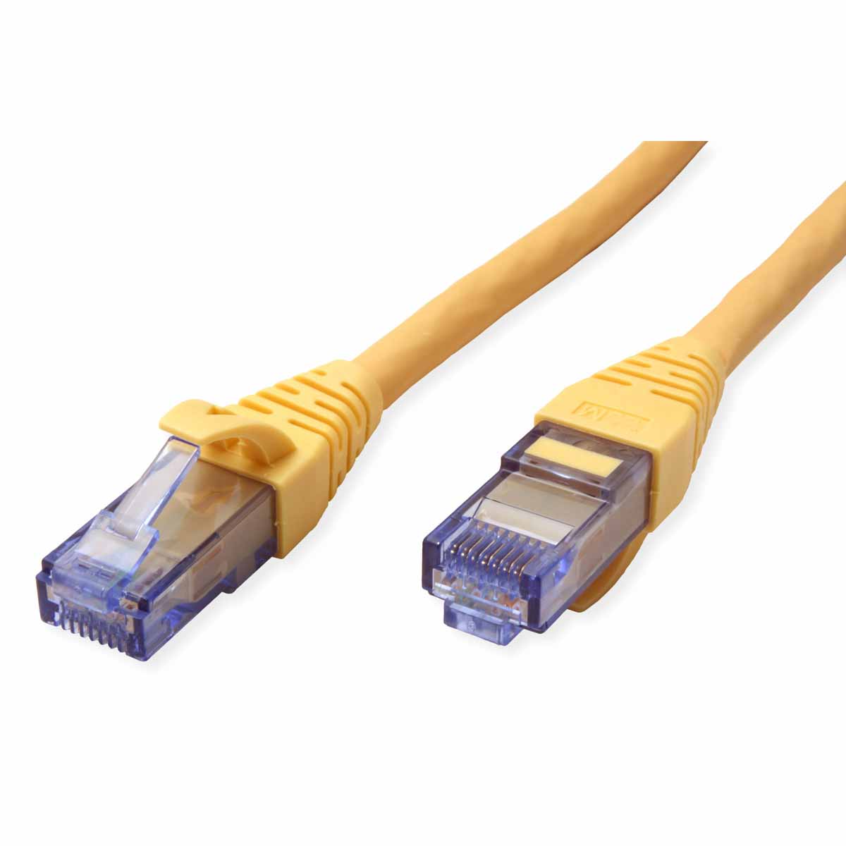 Roline, 3m Cat6a, Yellow RJ45 to Male RJ45 Male, U/UTP Unshielded, Terminated LSZH Sheath