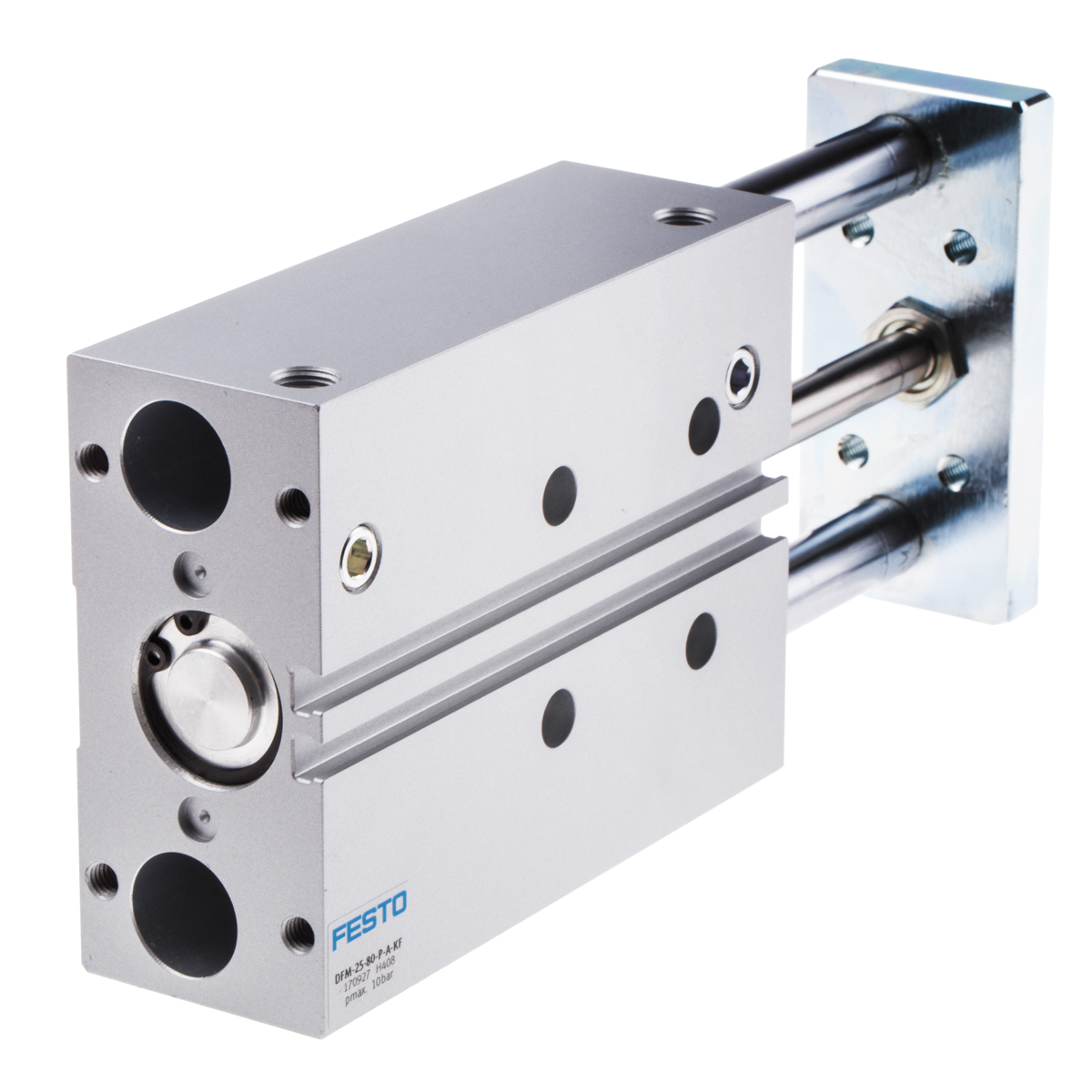 Festo Pneumatic Guided Cylinder - 170927, 25mm Bore, 80mm Stroke, DFM Series, Double Acting