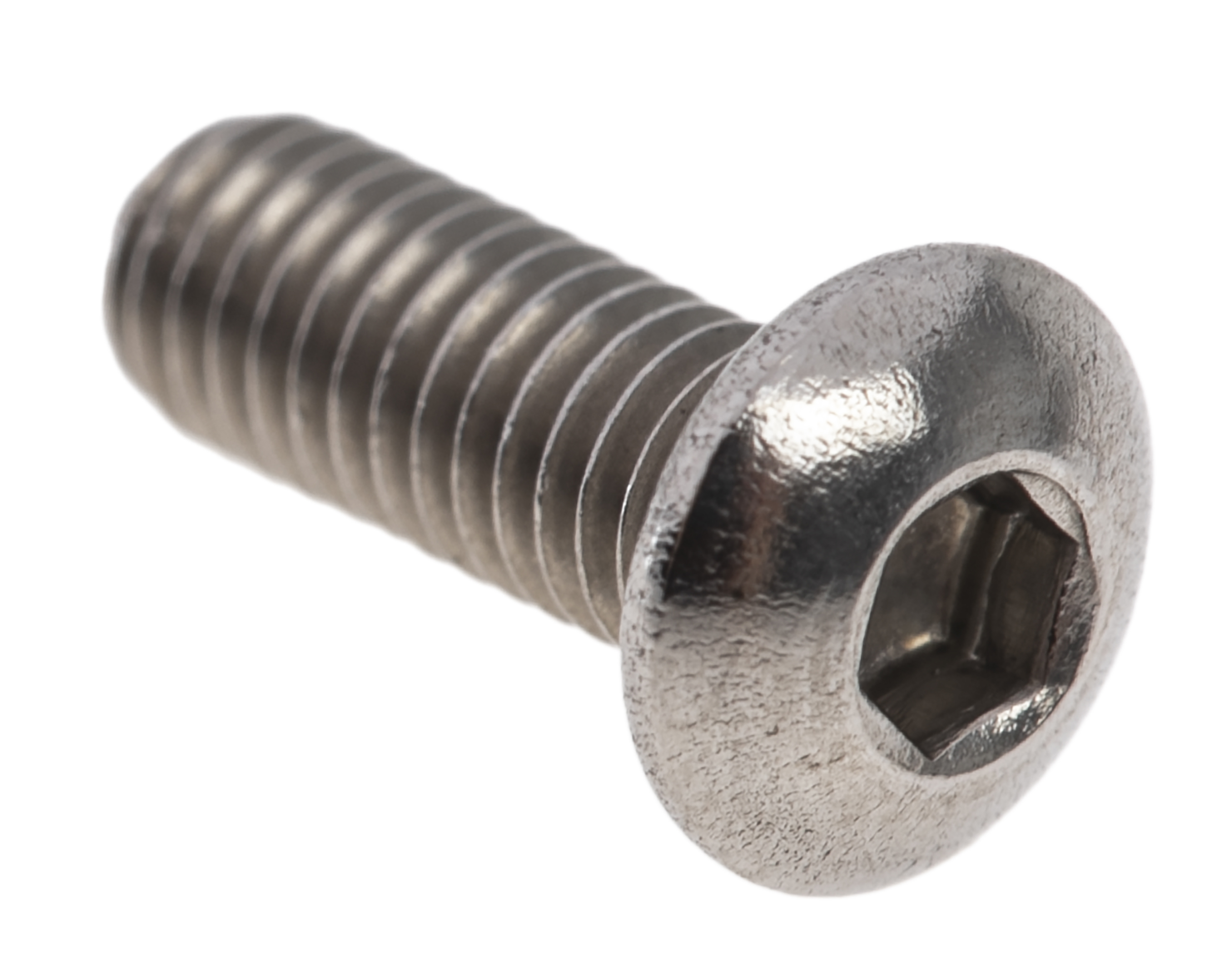 RS PRO Stainless Steel Hex Socket Button Screw, ISO 7380, M3 x 8mm