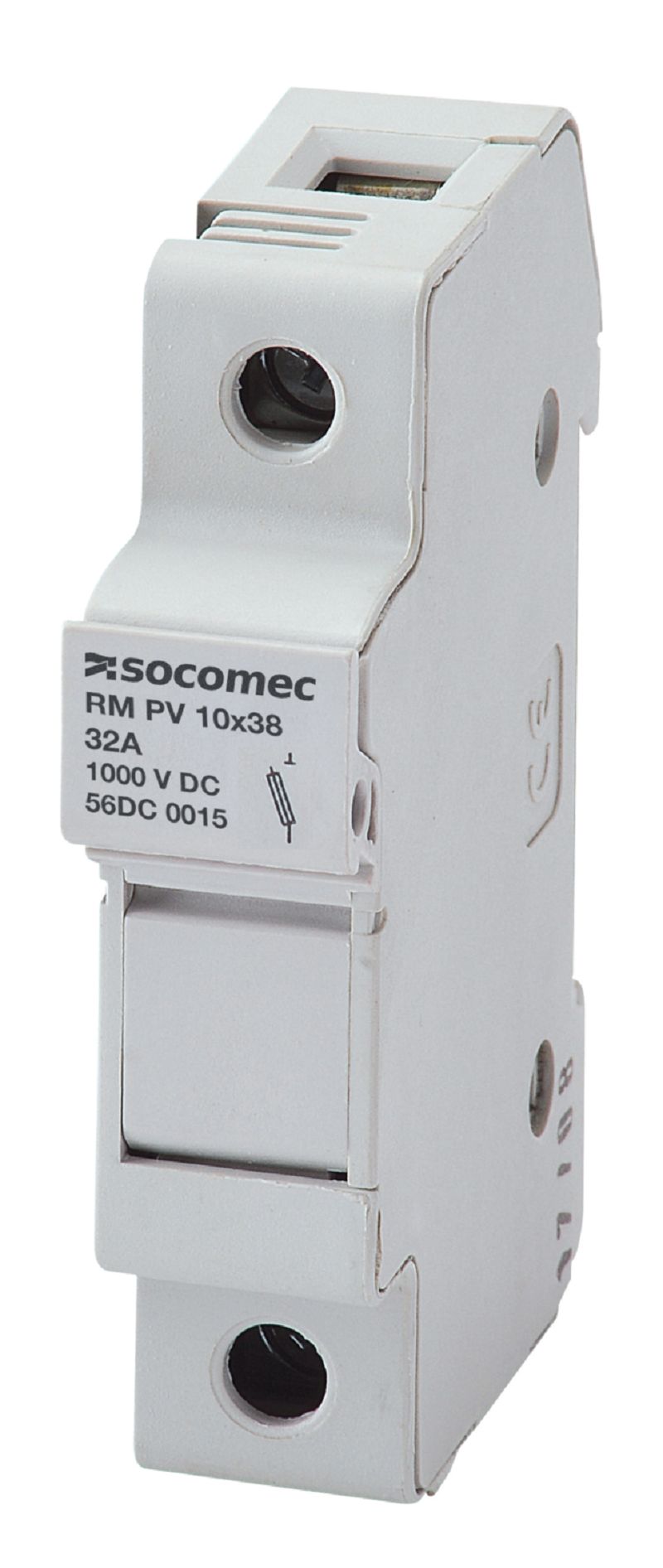 Socomec 32A Fuse Holder for 10 x 38mm Fuse, 1P, 1kV dc