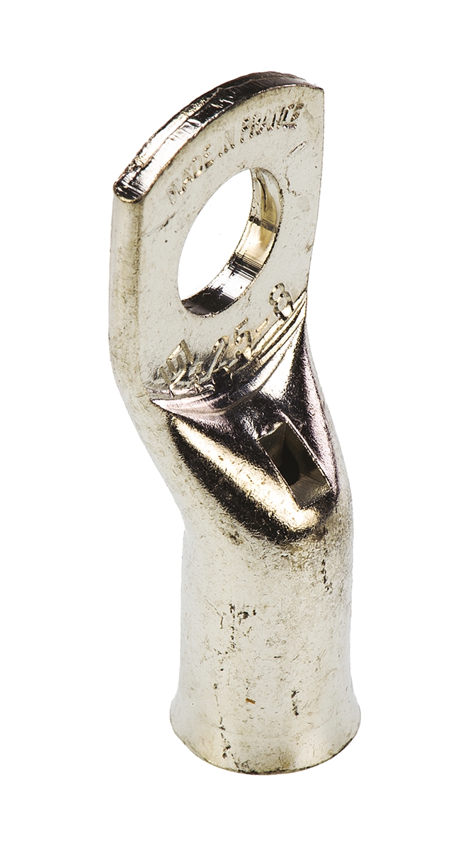 TE Connectivity, XCT Uninsulated Ring Terminal, 8mm Stud Size, 25mm² to 25mm² Wire Size